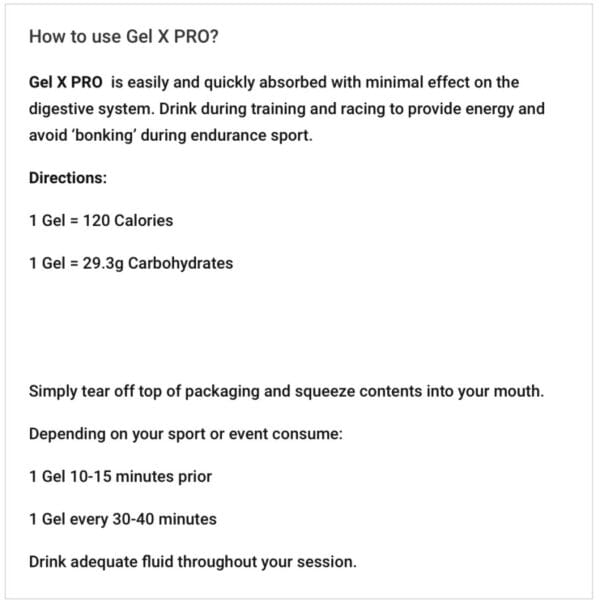 Fixx Nutrition Gel X Pro - Image 5