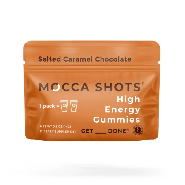 Salted Caramel Gummy High Energy Gummies with Caffeine