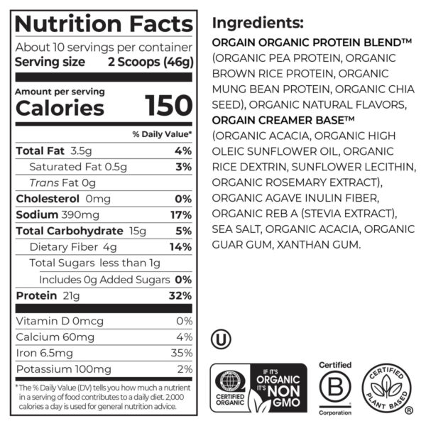 Organic Protein™ Plant Based Protein Powder - Image 9