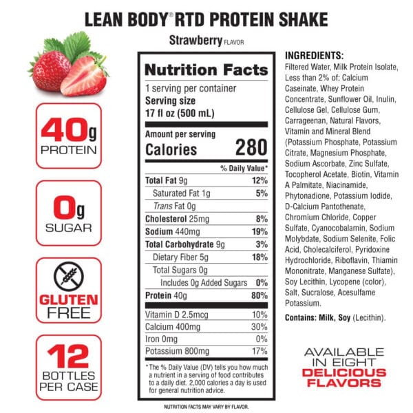 Lean Body Ready-to-Drink Protein Shake (17oz) 12 Pack - Image 13
