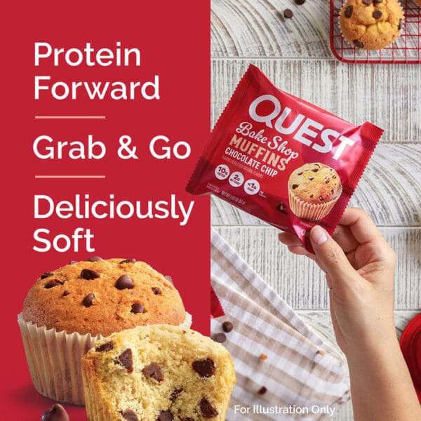 Quest Bake Shop Chocolate Chip Muffins - Image 6