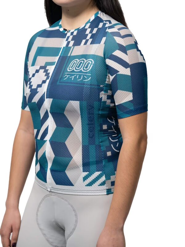 Ostroy Keirin Mesh Blue Green Jersey - Women's - Image 4