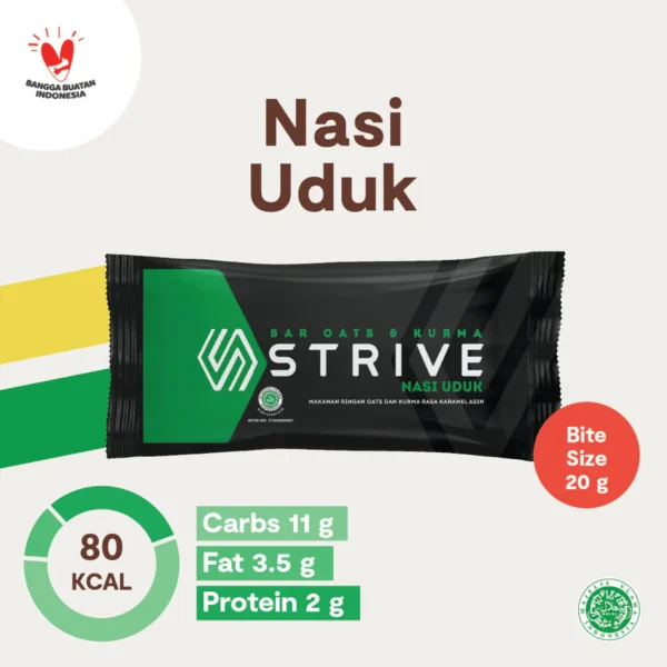 STRIVE ENERGY BAR - BITE SIZE 1 Box Isi 5pcs @20gr - Image 3
