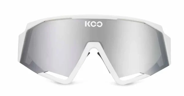 KOO Spectro White/Silver Sunglasses - Silver Mirror Lens