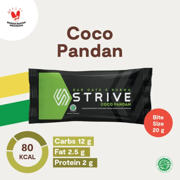 STRIVE ENERGY BAR - BITE SIZE 1 Box Isi 5pcs @20gr - Image 4