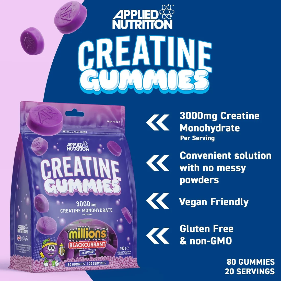 Applied Nutrition Creatine Monohydrate Gummies - Image 3