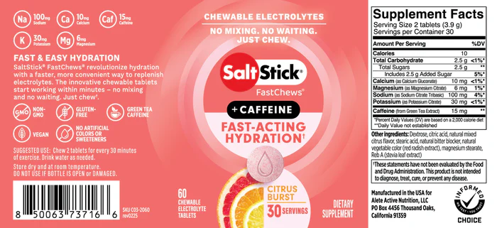 NEW! SaltStick FastChews + Caffeine - Pcs - Image 4